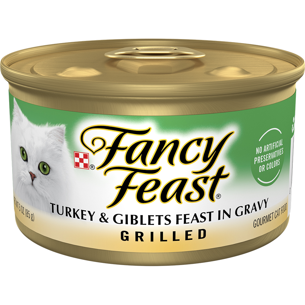 Fancy Feast Grilled Turkey and Giblets Feast Canned Cat Food Fancy Feast Grilled Turkey and Giblets Feast Canned Cat Food