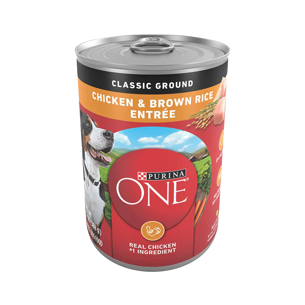 Wet dog food outlet without carrageenan