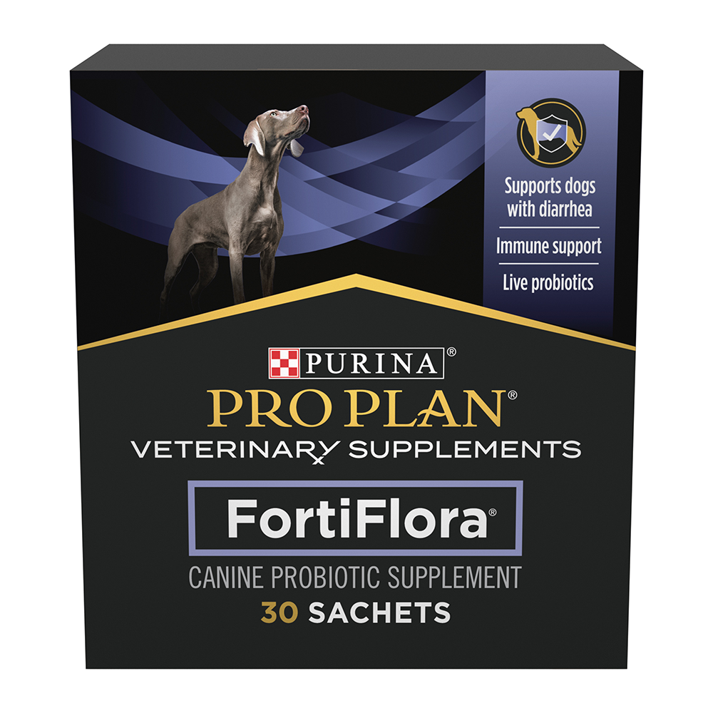 Purina Veterinary Diets Canine Probiotique Fortiflora 30 GR : :  Animalerie