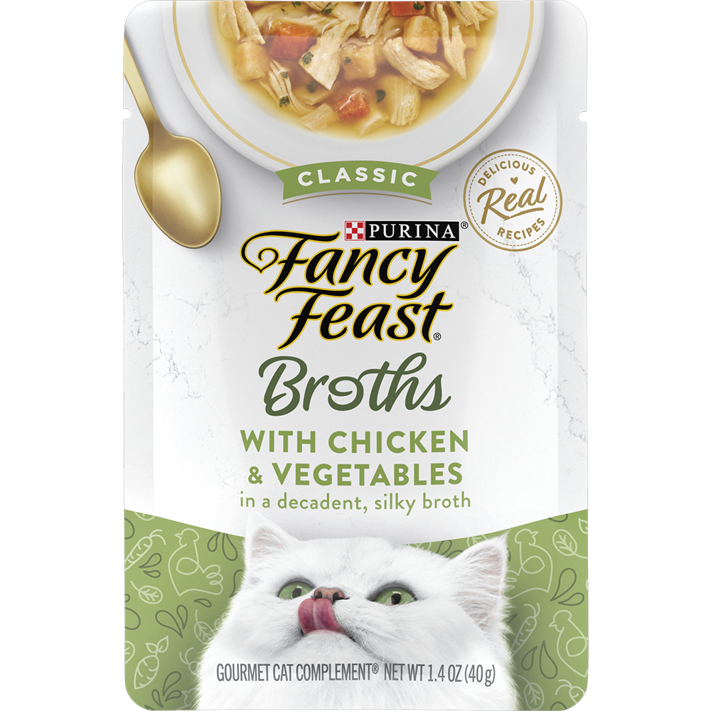 Classic Cat Soup with Chicken Fillets, 4 x 40g