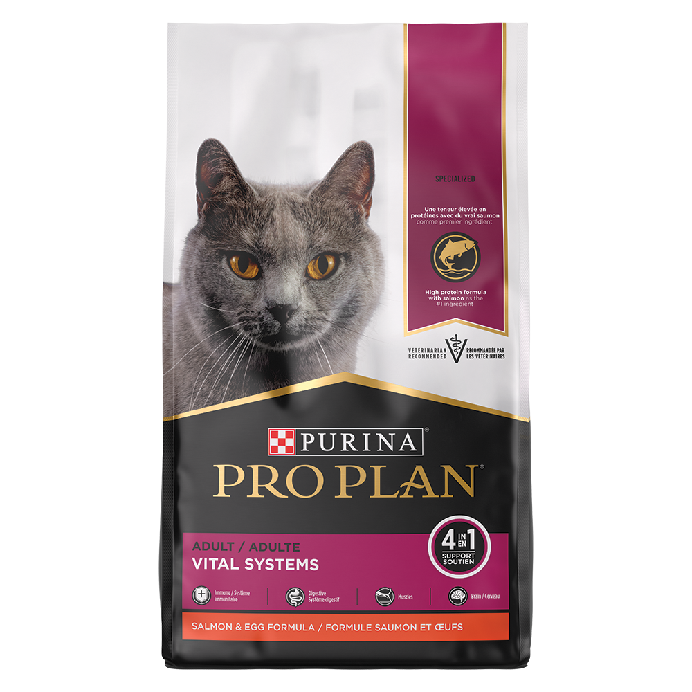 Pro Plan Vital Systems Salmon Egg Adult Dry Cat Food Purina