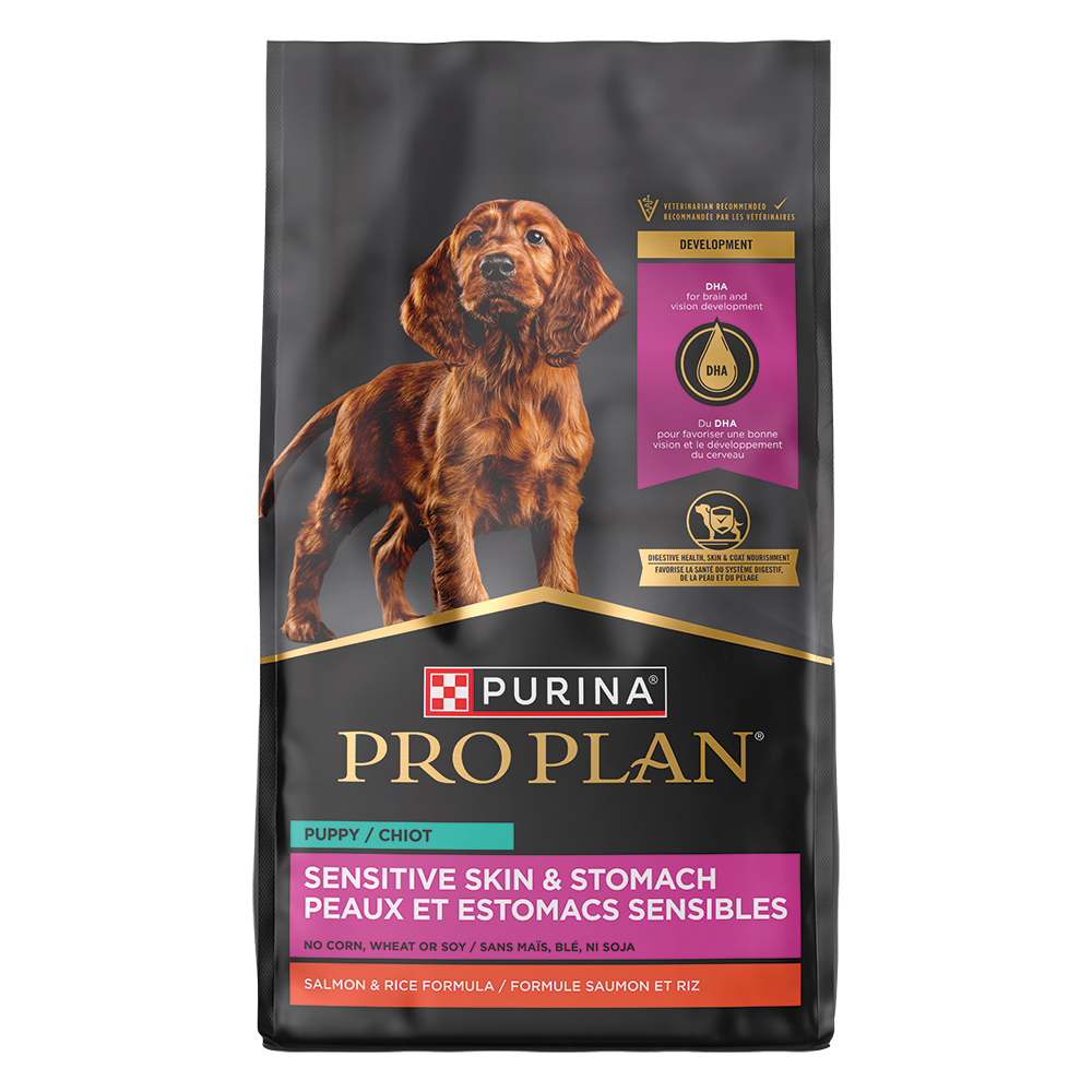 Pro Plan Puppy Sensitive Skin Stomach Salmon Rice Formula Dry Dog Food Purina US