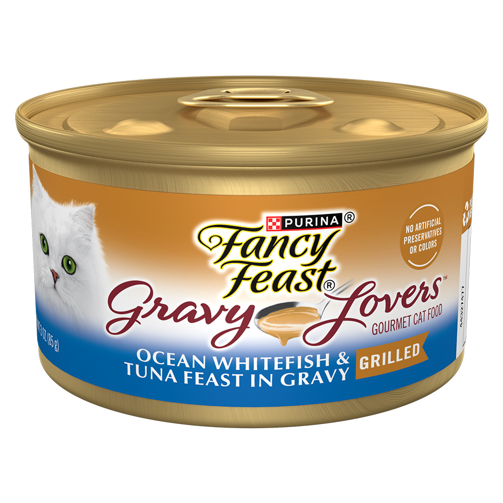 Fancy Feast Gravy Lovers Whitefish Tuna Wet Cat Food Purina