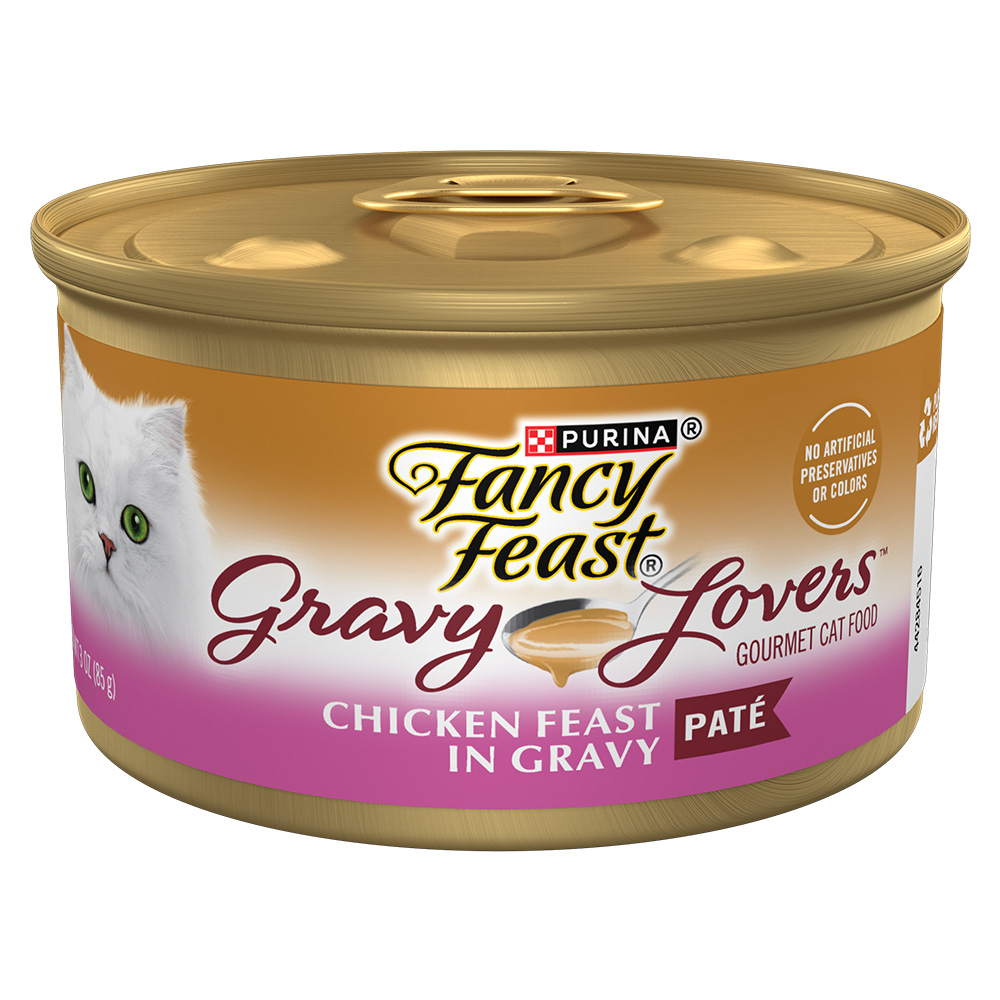 Fancy Feast Gravy Lovers Chicken Pate in Gravy Wet Cat Food Purina