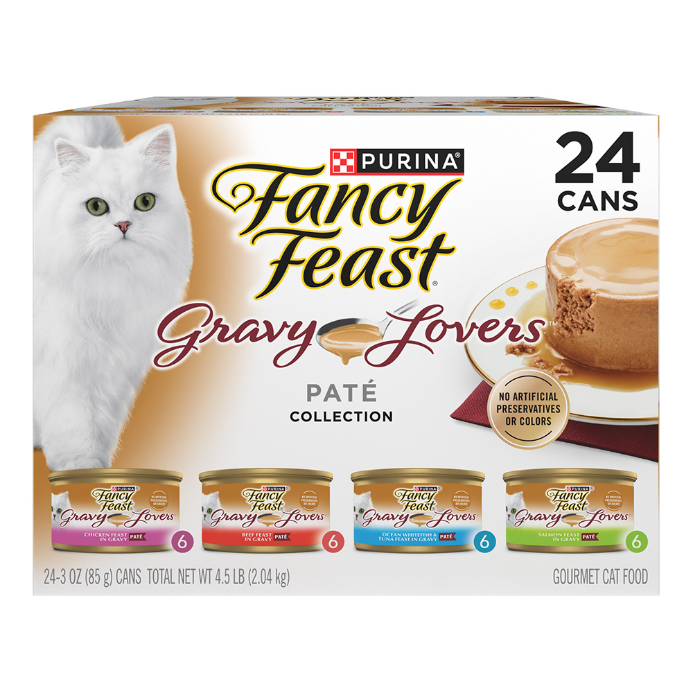 Fancy Feast Gravy Lovers Pate in Gravy Variety Pack 24 Purina