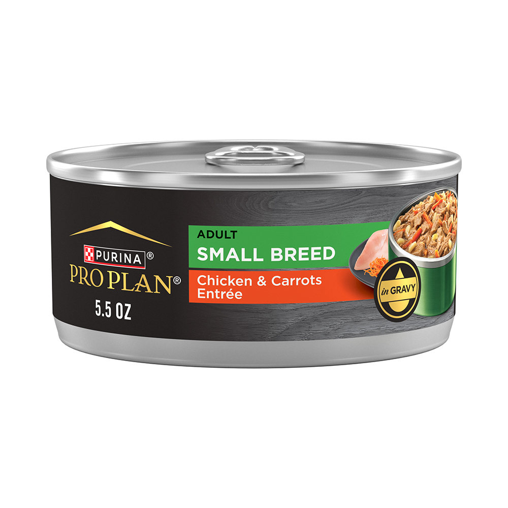 Pro Plan Small Breed Chicken Carrots in Gravy Wet Dog Food Purina