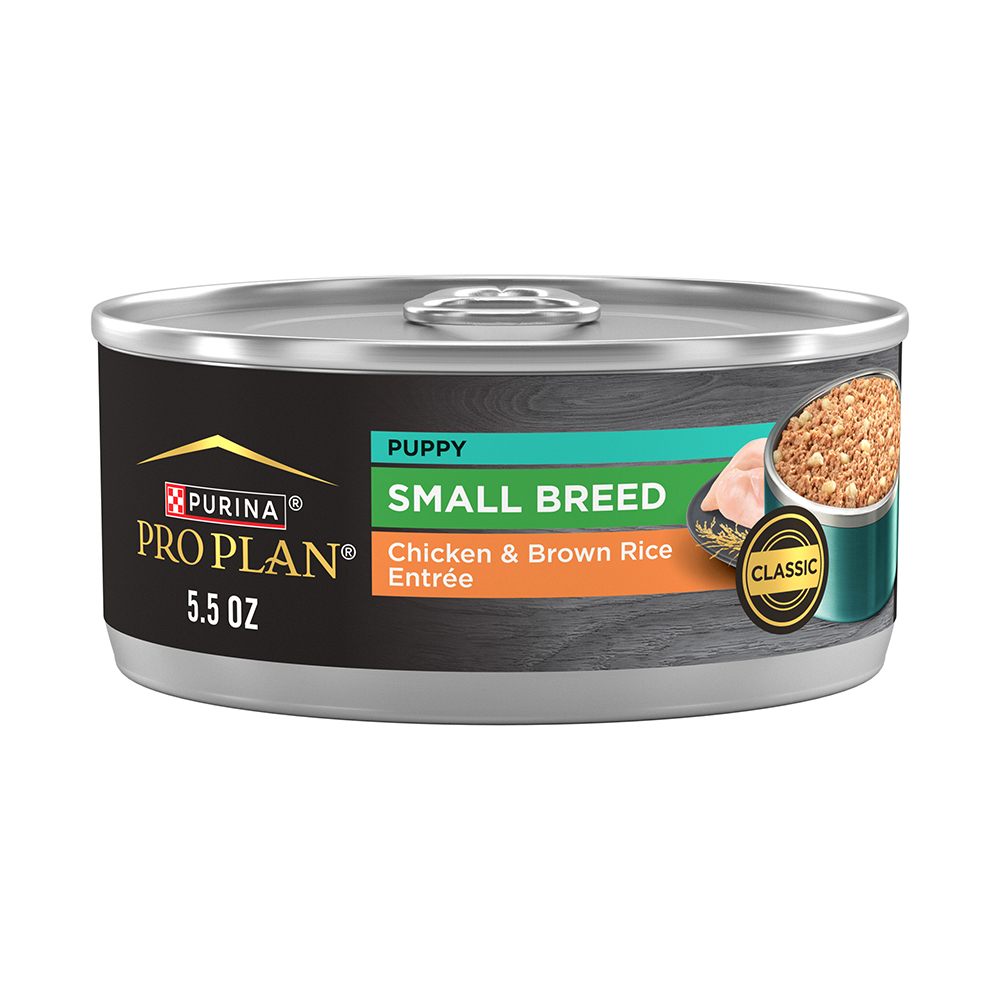 Pro Plan Small Breed Chicken Brown Rice Wet Puppy Food Purina