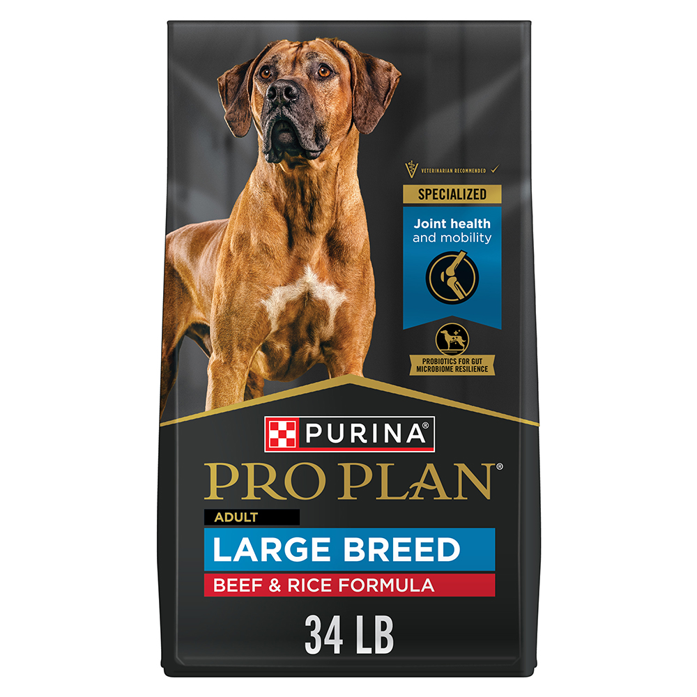 Pro Plan Large Breed Beef and Rice Dry Dog Food Purina US