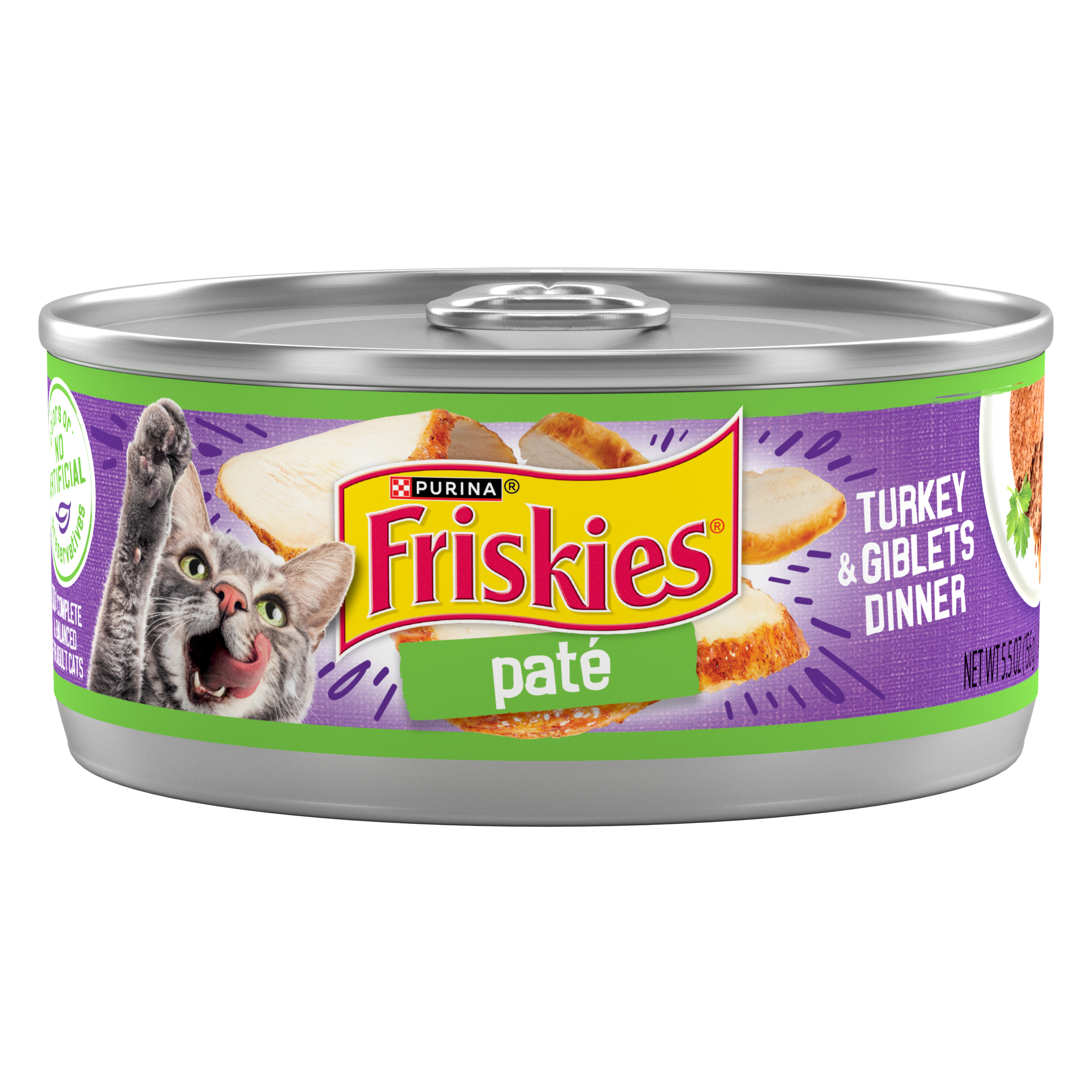 Friskies Classic Pate Adult Turkey & Giblets Dinner Canned Wet Cat Food Friskies Classic Pate Adult Turkey & Giblets Dinner Canned Wet Cat Food