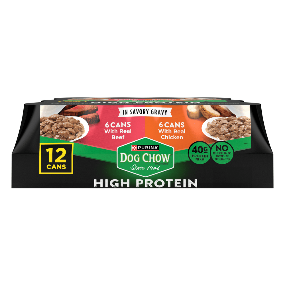 Purina dog chow high protein wet dog food cheap
