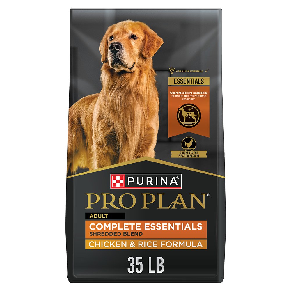 Pro Plan Adult Complete Essentials Shredded Blend Chicken & Rice with Probiotics Dry Dog Food Pro Plan Adult Complete Essentials Shredded Blend Chicken & Rice with Probiotics Dry Dog Food