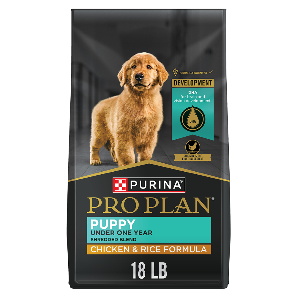Purina Pro Plan Shredded Chicken & Rice Formula Puppy Dry Dog Food
