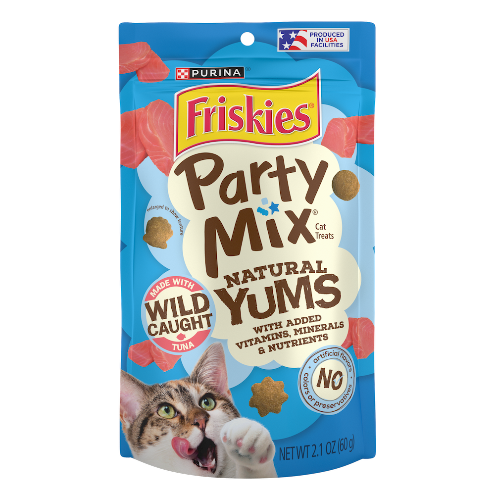 Friskies Party Mix Natural Yums with Real Tuna Cat Treats