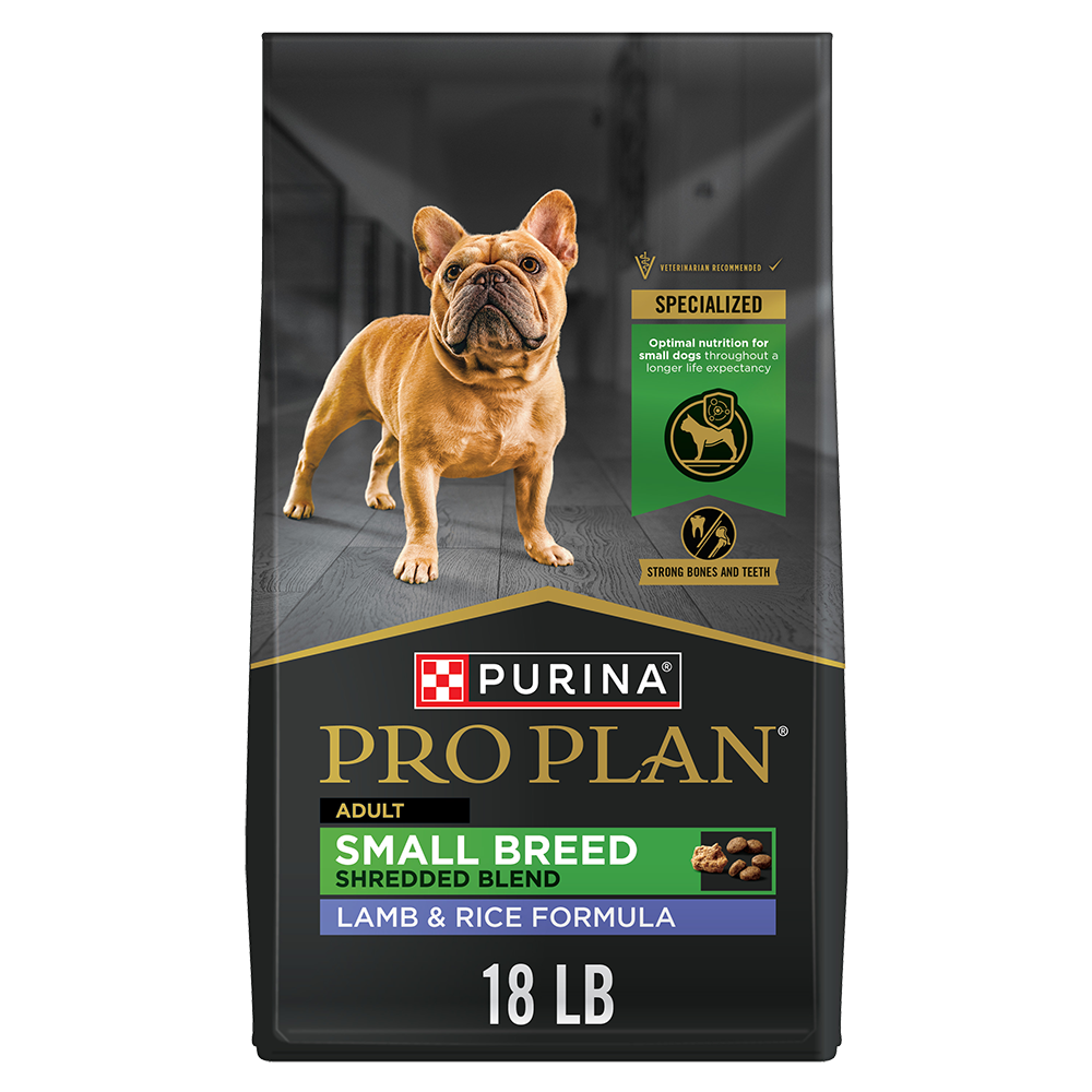 Purina Pro Plan Specialized Shredded Blend Lamb & Rice High Protein Small Breed Dry Dog Food