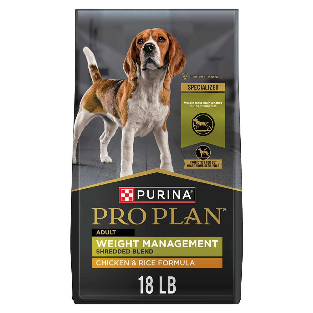 Purina Pro Plan Savor Adult Shredded Blend Weight Management Formula Dry Dog Food