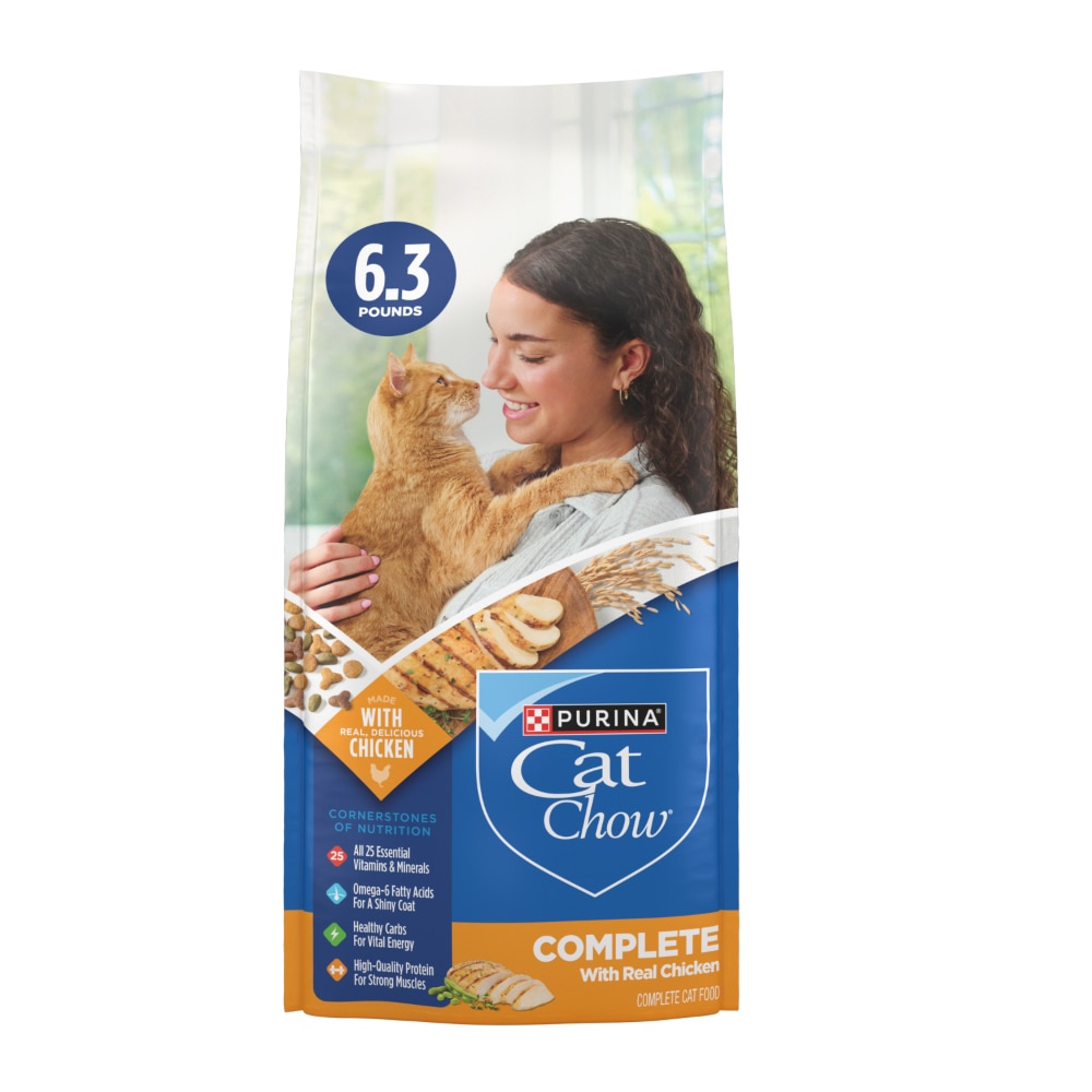 Cat Chow Complete High Protein Chicken Dry Cat Food Purina US