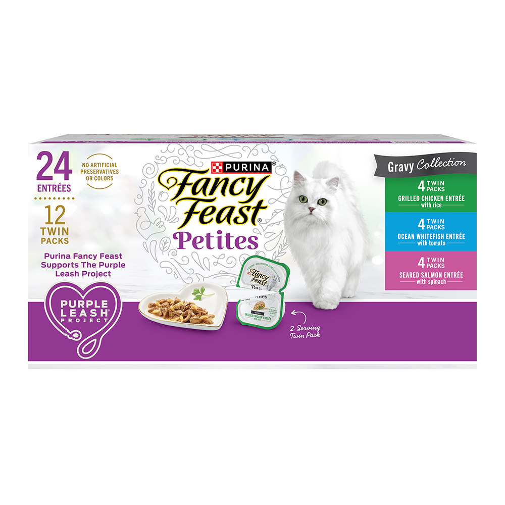 Fancy Feast Petites Single-Serve Gravy Collection Variety Pack Wet