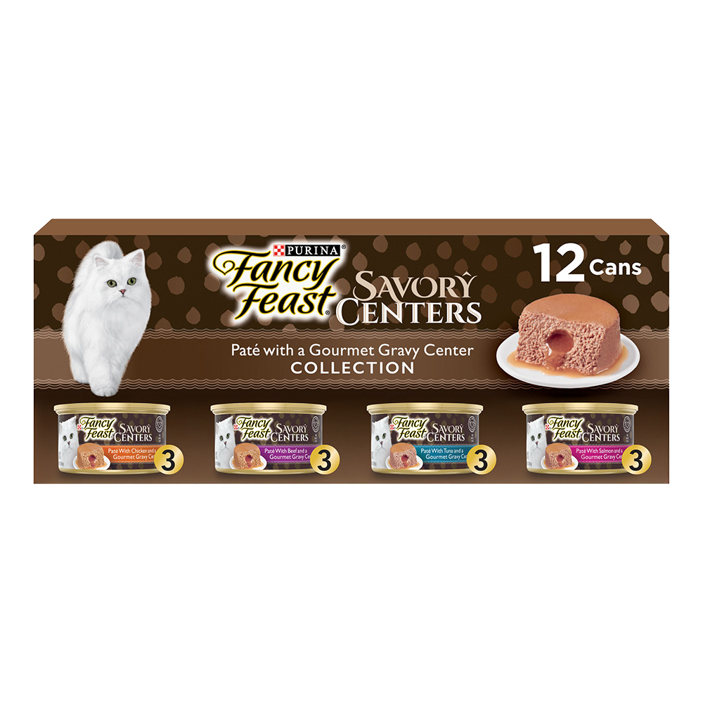 Fancy Feast Savory Centers Cat Food 12 Ct. Variety Pack | Purina US
