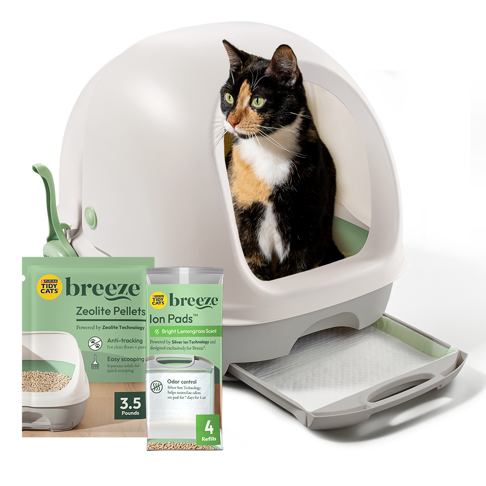 Tidy Cats® Breeze® Hooded Cat Litter Box System Purina