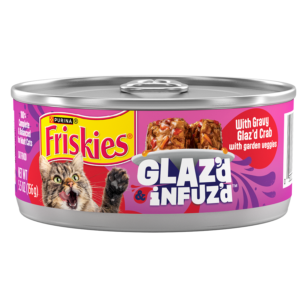 漬*物様 40s50s Stradivari Strad-O-Gal ギャバレー Friskies Glaz'd and Infuz'd Crab In Gravy Wet Cat Food | Purina US