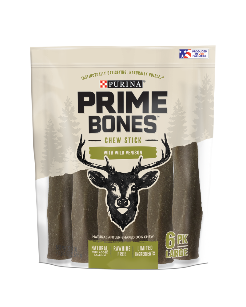 Prime Bones Chew Stick With Venison for Large Dogs