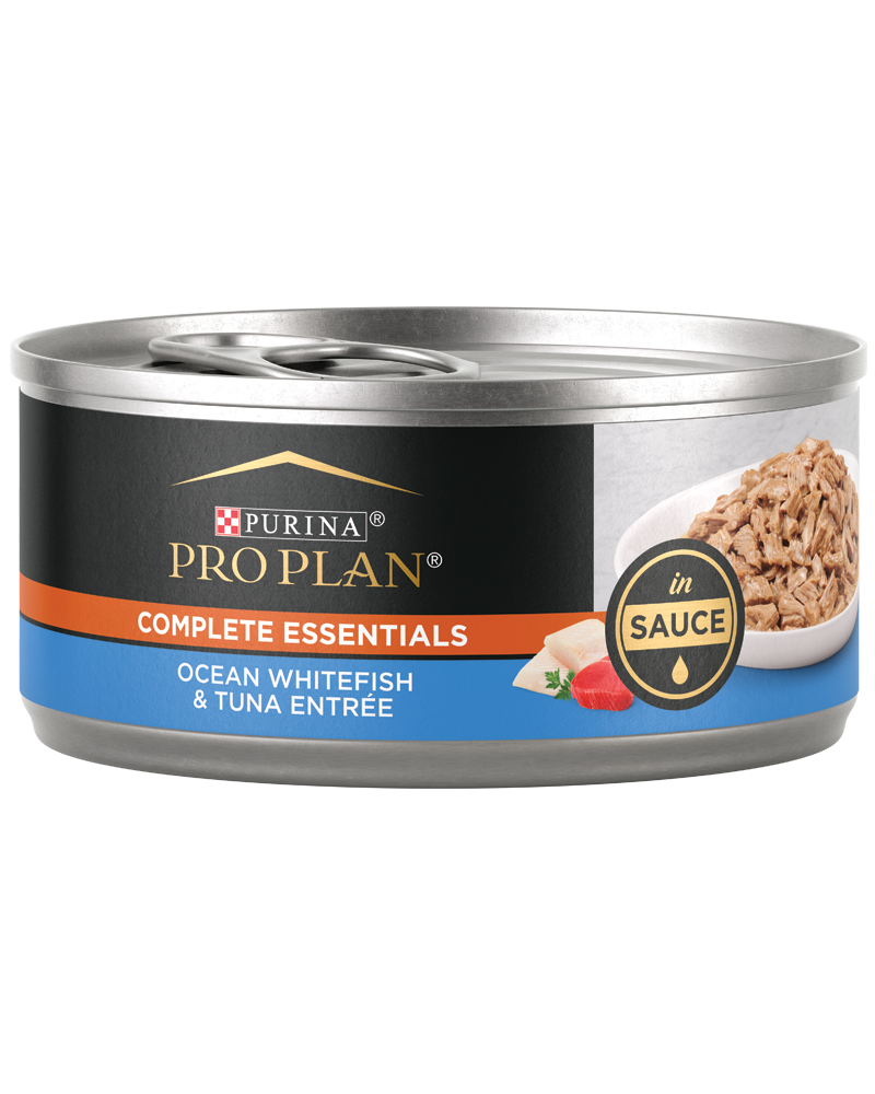 Purina Pro Plan Ocean Whitefish & Tuna Entree in Sauce Canned Cat Food