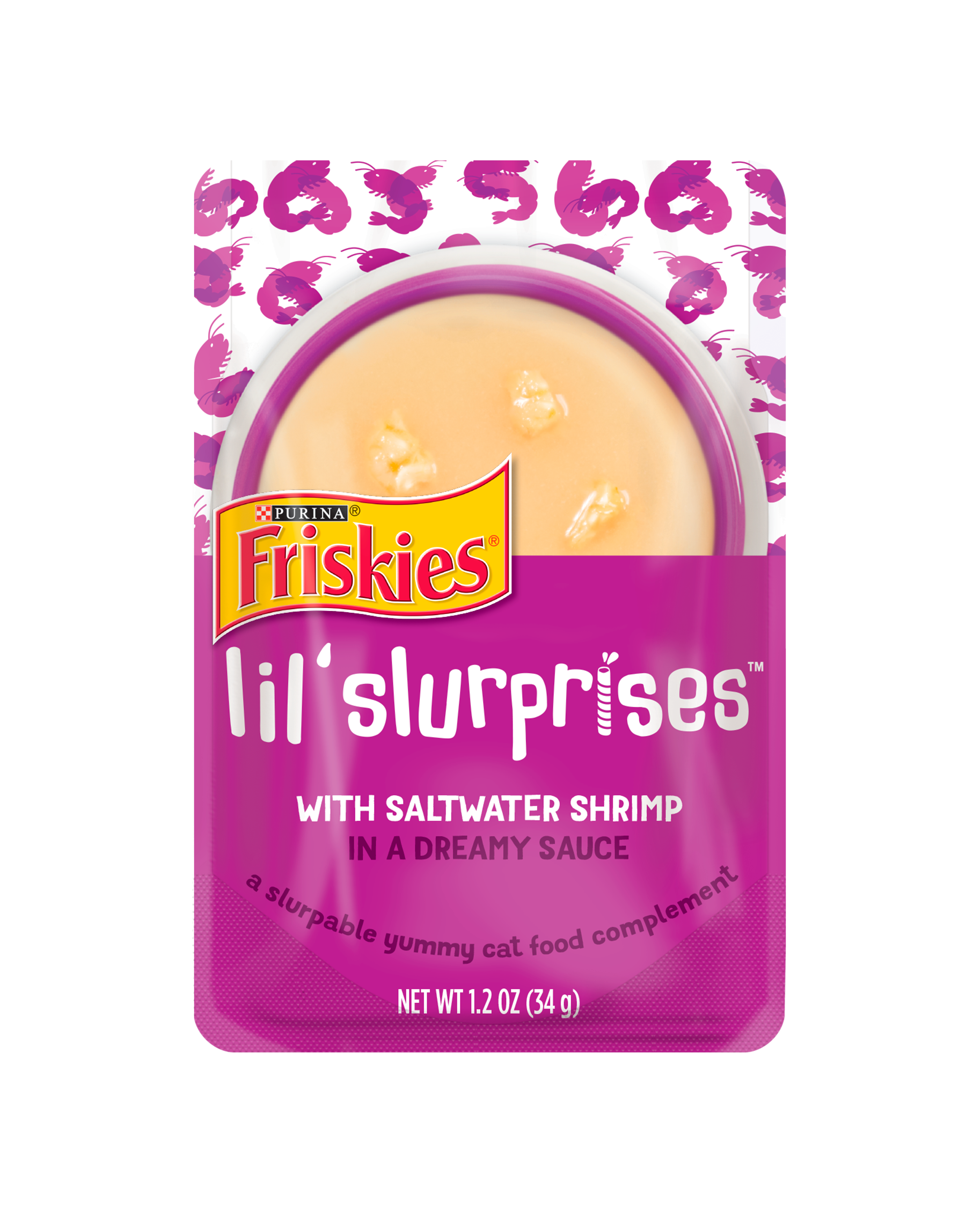 Friskies Lil Slurprises With Saltwater Shrimp Cat Food Compliment Friskies Lil Slurprises With Saltwater Shrimp Cat Food Compliment