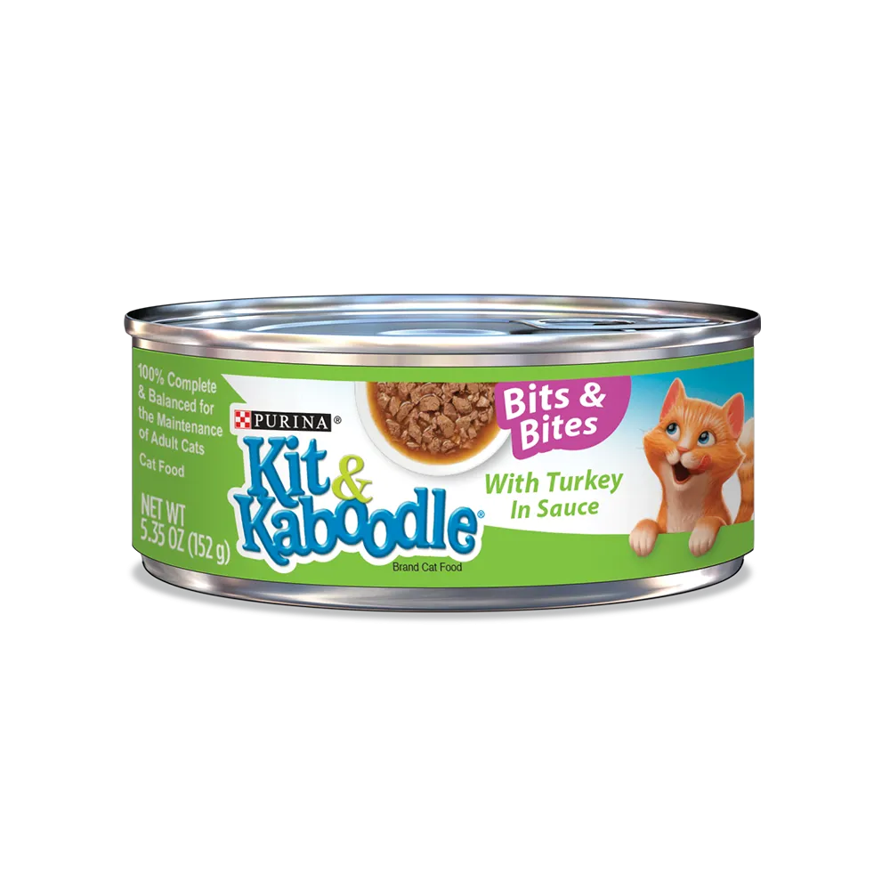 Kit & Kaboodle Bits and Bites With Turkey in Sauce Wet Cat Food