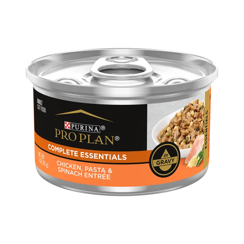 Pro Plan Complete Essentials Chicken, Pasta & Spinach Entrée Wet Cat Food in Gravy