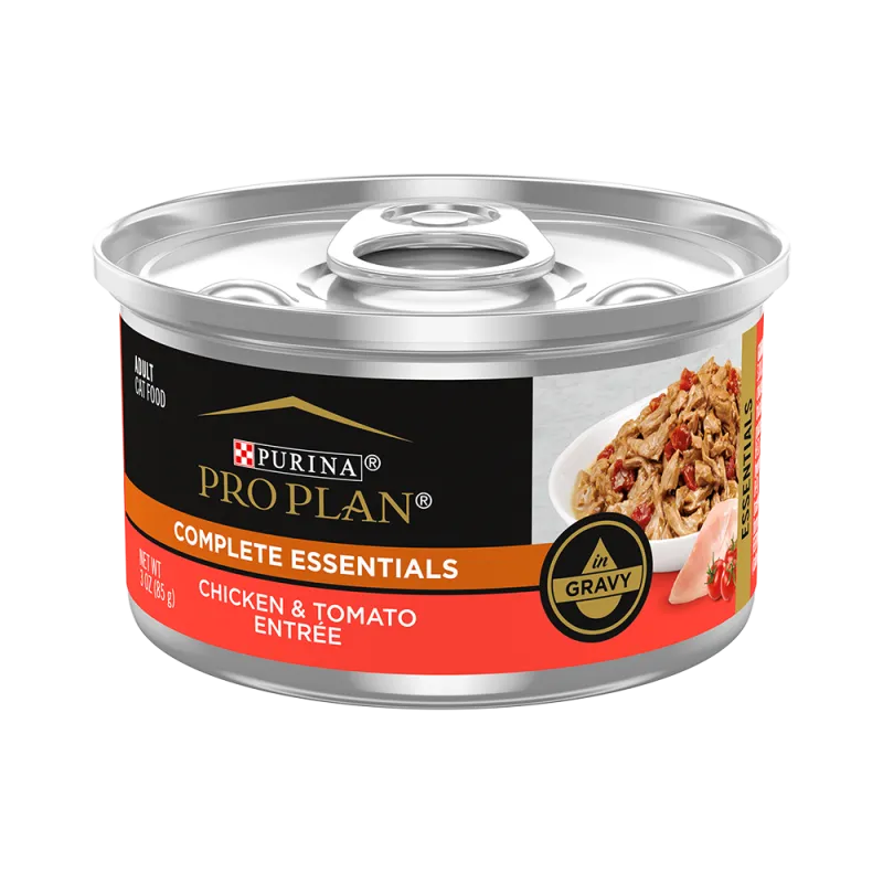 Pro Plan Complete Essentials Chicken & Tomato Entrée in Gravy Wet Cat Food