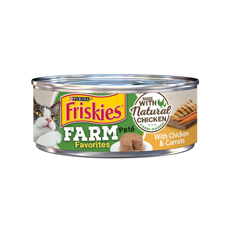 Friskies Farm Favorites Paté With Chicken & Carrots Wet Cat Food