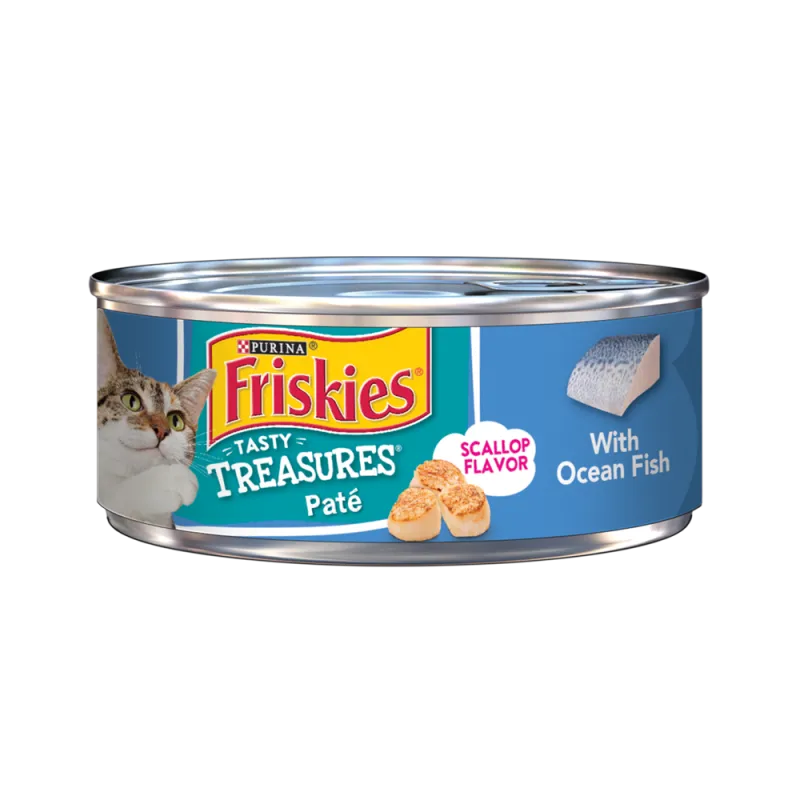 Friskies Tasty Treasures Paté With Ocean Fish Wet Cat Food