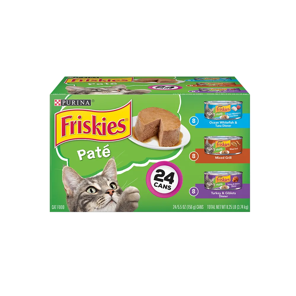 Friskies Paté Wet Cat Food 24 Ct Variety Pack