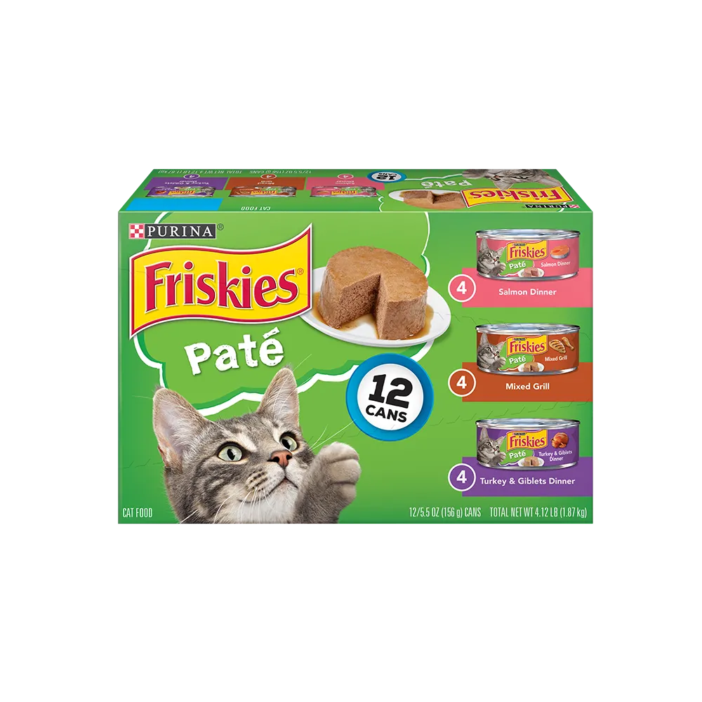 Friskies Paté Wet Cat Food 12 Ct Variety Pack