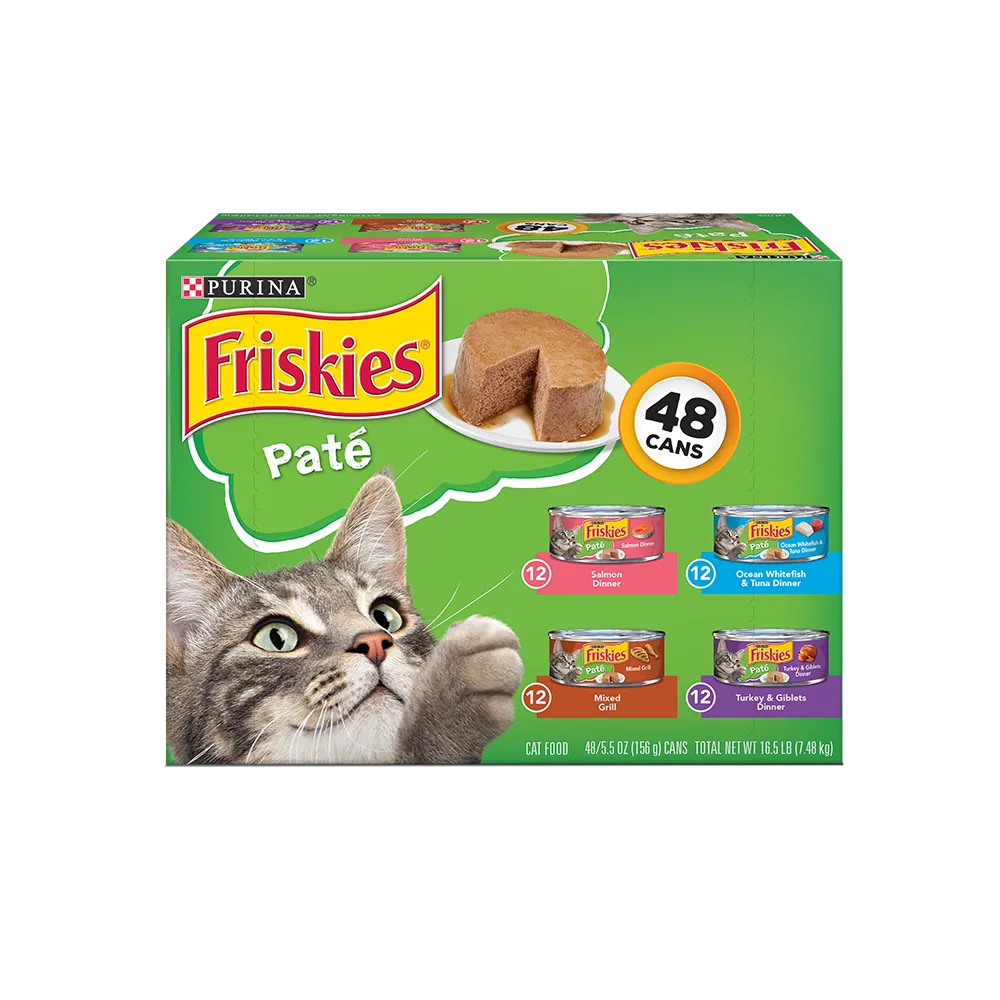 Friskies Paté Wet Cat Food 48 Ct Variety Pack