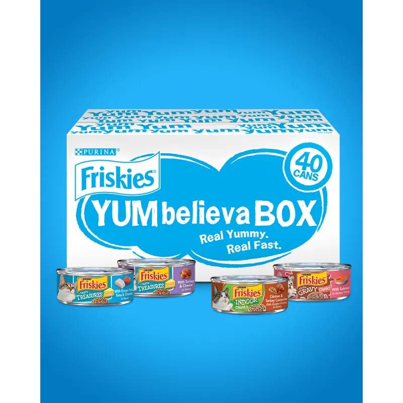 Friskies YUM-credible Surprises Wet Cat Food 40 Ct Variety Pack