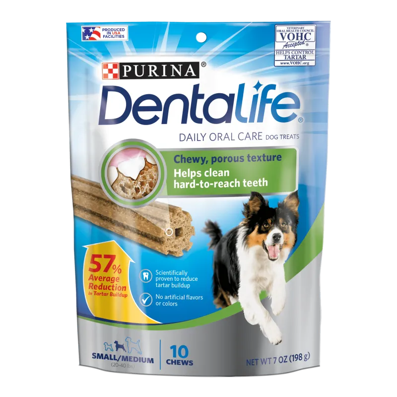 Purina DentaLife Daily Oral Care Chew Treats for Small & Medium Dogs