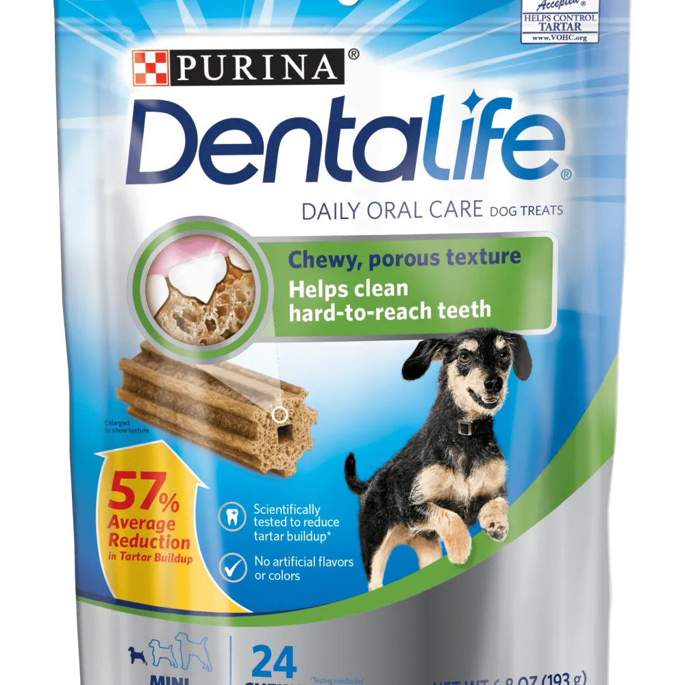 Purina DentaLife Daily Oral Care Mini Chew Treats for Small Dogs