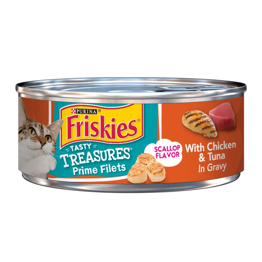 Friskies Tasty Treasures Prime Filets With Chicken & Tuna In Gravy Wet Cat Food