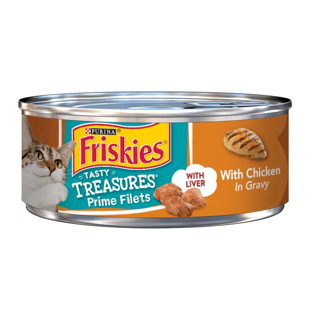 Friskies Tasty Treasures Prime Filets With Chicken In Gravy Wet Cat Food