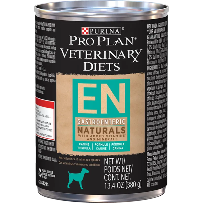 Fórmula natural canina gastroentérica Purina Pro Plan Veterinary Diets EN Gastroenteric Naturals (en lata)