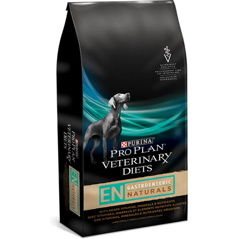 Alimento natural seco para perros con fórmula canina Purina Pro Plan Veterinary Diets EN Gastroenteric Naturals con vitaminas, minerales y nutrientes agregados