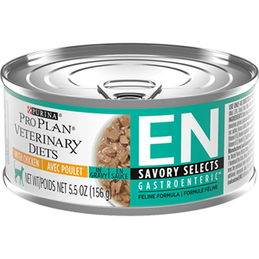 Purina Pro Plan Veterinary Diets EN Gastroenteric Savory Selects in Sauce Feline Formula with Chicken (Canned)