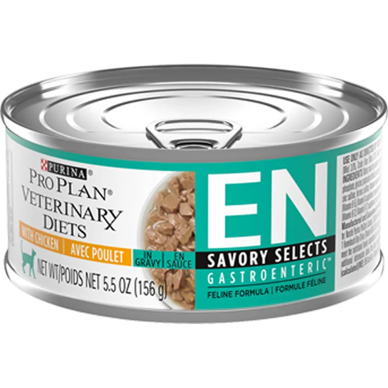 Purina Pro Plan Veterinary Diets EN Gastroenteric Savory Selects in Sauce Feline Formula with Chicken (Canned)