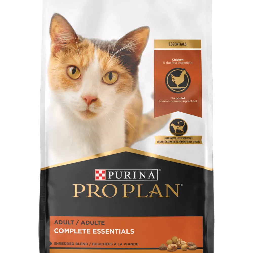 Pro Plan Adult Complete Essentials Shredded Blend Chicken & Rice Formula Dry Cat Food