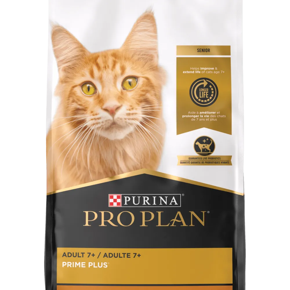 Pro Plan PRIME PLUS Adult 7+ Chicken & Rice Formula Dry Cat Food