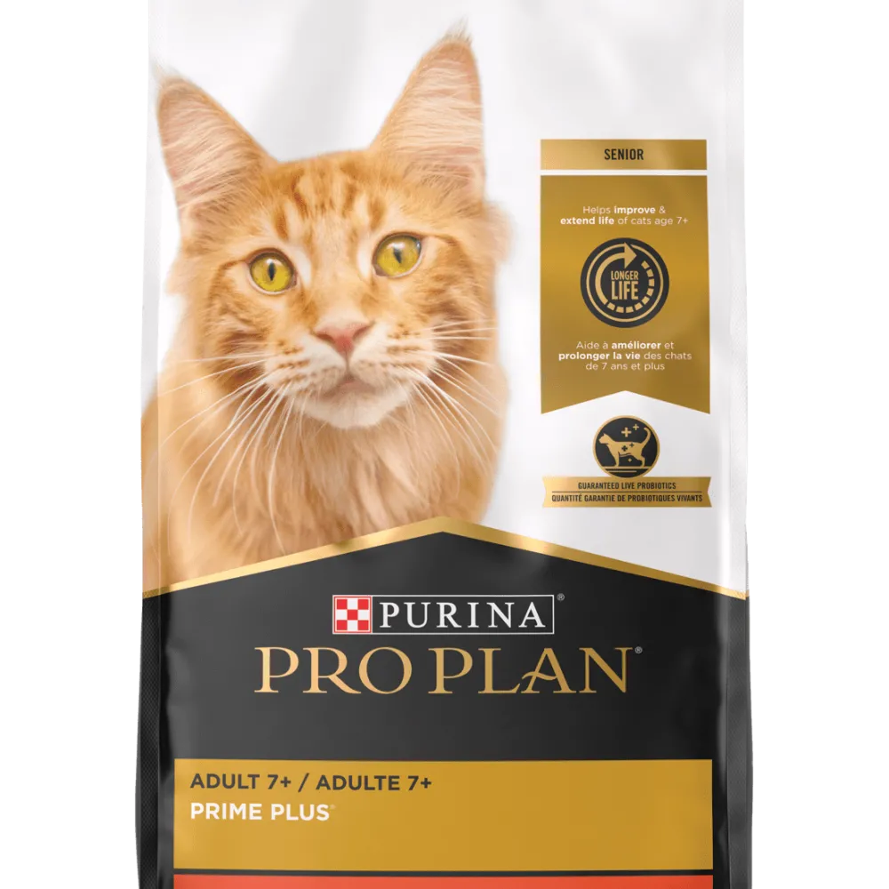 Pro Plan PRIME PLUS Adult 7+ Salmon & Rice Formula Dry Cat Food
