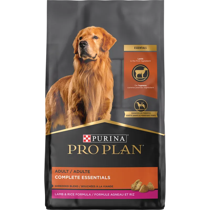 Pro Plan Adult Complete Essentials Shredded Blend Lamb & Rice Dry Dog Food