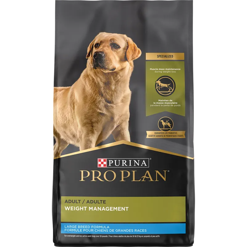 Pro Plan Adult Weight Management Large Breed Chicken & Rice Formula Dry Dog Food