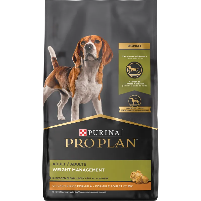 Pro Plan Adult Weight Management Shredded Blend Chicken & Rice Formula